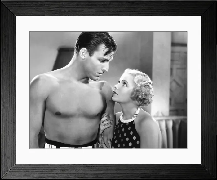 Framed Print : WE'RE RICH AGAIN, from left, Buster Crabbe, Gloria Shea, 1934