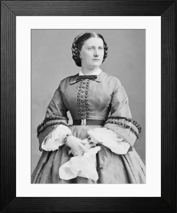 Framed Print : Harriet Lane, niece of James Buchanan, 14th President of the US. She was in her 20s when she served as White House hostess for her bachelor uncle Framed Print : Harriet Lane, niece of James Buchanan, 14th President of the US. She was in her 20s when she served as White House hostess for her bachelor uncle