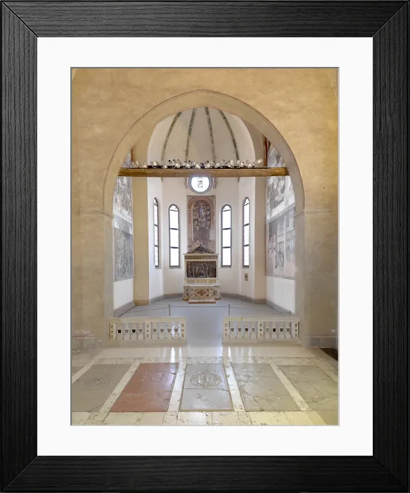 Framed Print : Ovetari Chapel, 1448 - 1457, 15th Century - Italy, Veneto, Padua, Church of Eremitans. Whole artwork view