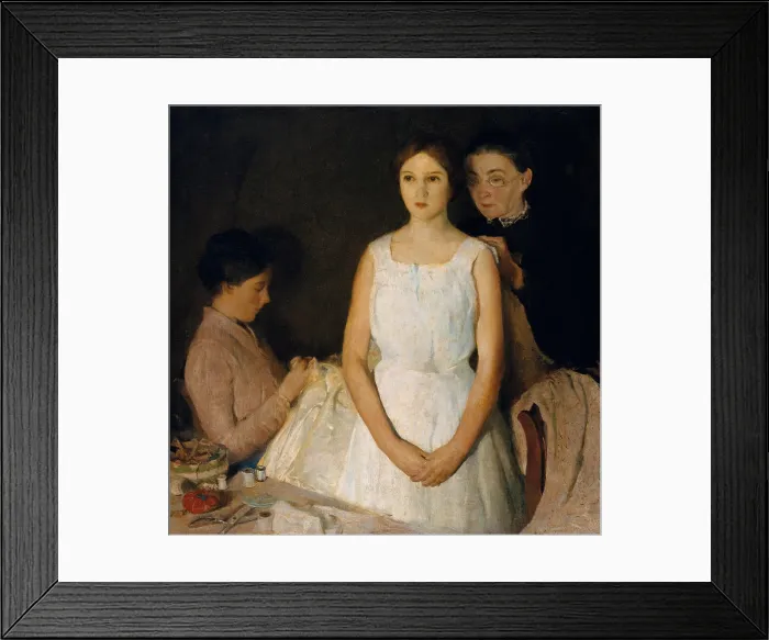 Framed Print : THE TROUSSEAU, by Charles Webster Hawthorne, 1910, American painting, oil on canvas