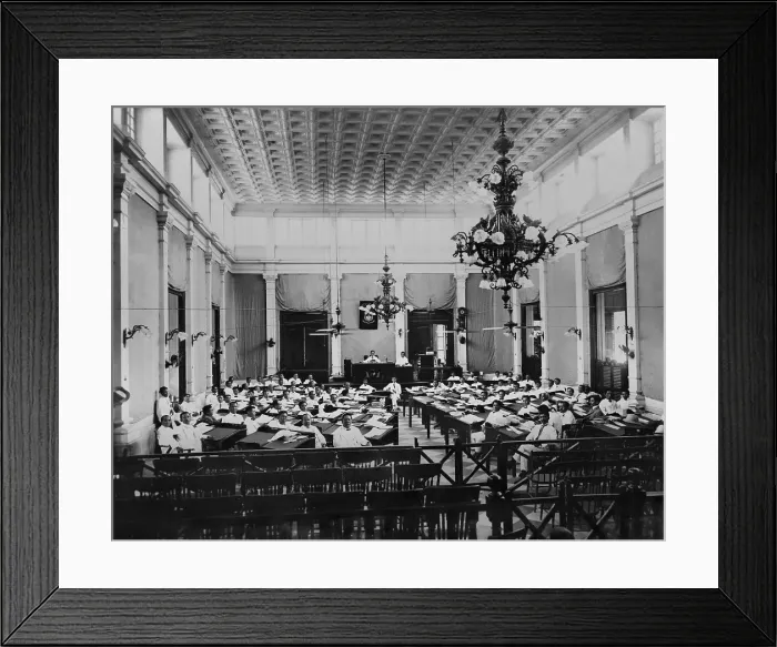 Framed Print : The Philippines Assembly in session, c. 1907 Framed Print : The Philippines Assembly in session, c. 1907