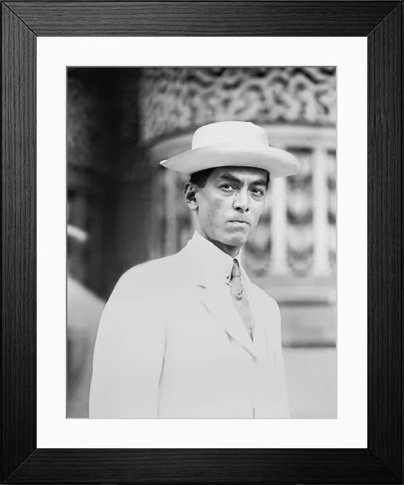 Framed Print : Manuel Quezon in 1912 when he was Resident Commissioner of the Philippines. He was in the US attending the Democratic National Convention in Baltimore