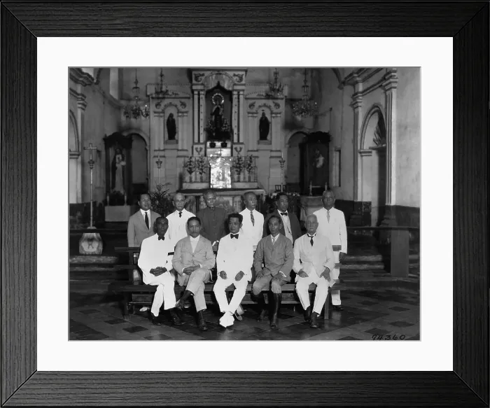 Framed Print : Revolutionary leaders marking the 30th anniversary of the Philippine Republic in 1929