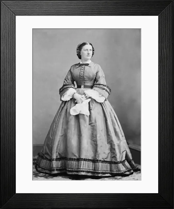 Framed Print : Harriet Lane, niece of James Buchanan, 14th President of the US