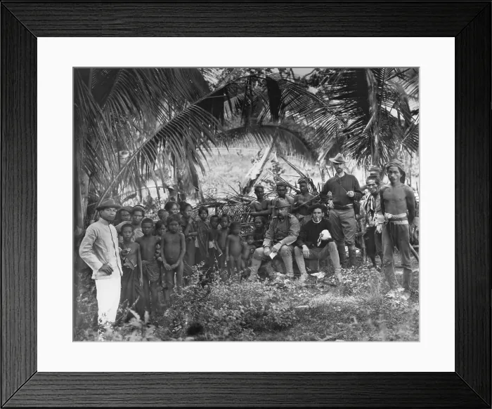 Framed Print : Moros, Muslim people of the southern Philippines, resisted the benign assimilation sought by their new American colonizers in 1900-1913