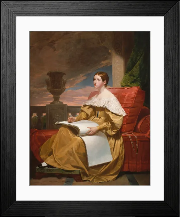 Framed Print : SUSAN WALKER MORSE (THE MUSE), by Samuel F. B. Morse, 1836-37, American painting, oil on canvas Framed Print : SUSAN WALKER MORSE (THE MUSE), by Samuel F. B. Morse, 1836-37, American painting, oil on canvas