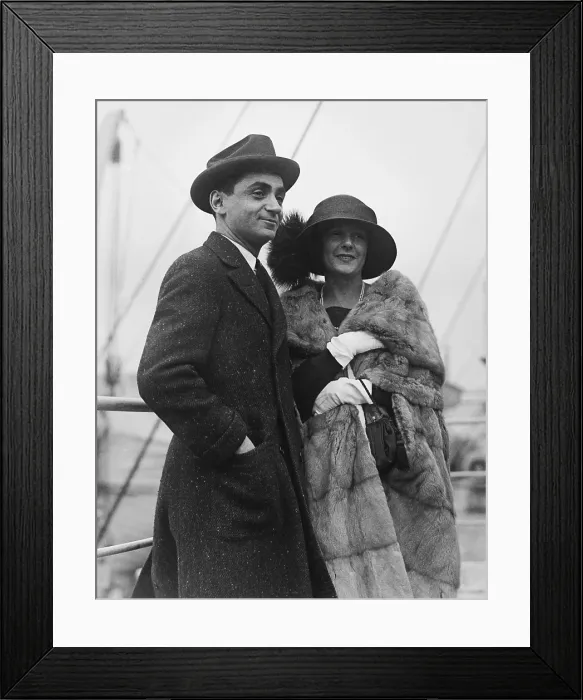 Framed Print : Irving Berlin, American Composer with his first wife, Dorothy Goetz, 1912. They were married in Feb Framed Print : Irving Berlin, American Composer with his first wife, Dorothy Goetz, 1912. They were married in Feb