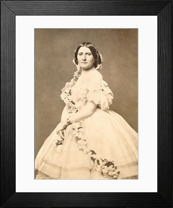 Framed Print : Harriet Lane, niece of James Buchanan, 14th President of the US. The newspapers named her Our Democratic Queen Framed Print : Harriet Lane, niece of James Buchanan, 14th President of the US. The newspapers named her Our Democratic Queen