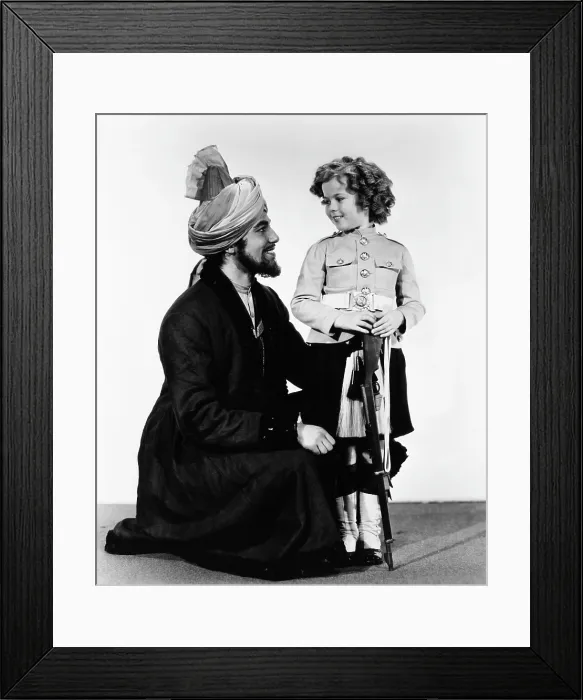 Framed Print : WEE WILLIE WINKIE, from left, Cesar Romero, Shirley Temple, 1937, 20th Century Fox, TM & Copyright / courtesy Everett Collection