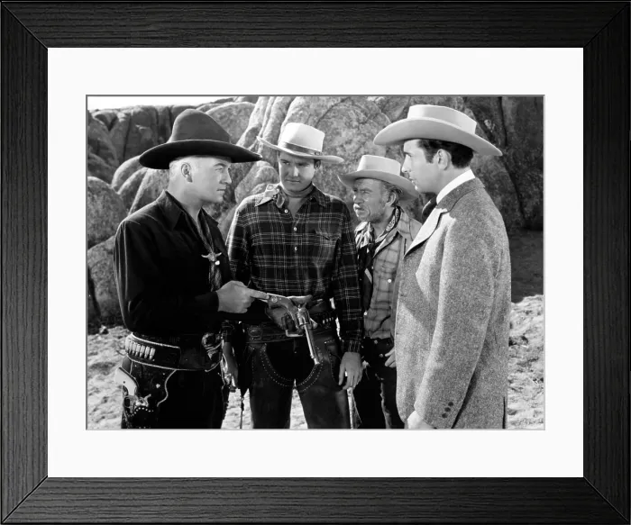 Framed Print : BAR 20, William Boyd, George Reeves, Andy Clyde, Victor Jory, 1943