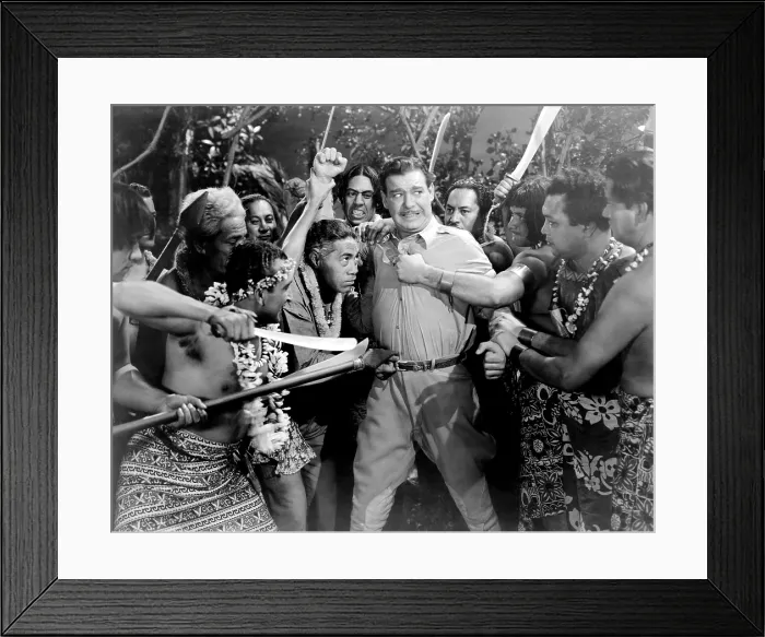 Framed Print : WEIRD WOMAN, Lon Chaney Jr. (center), 1944