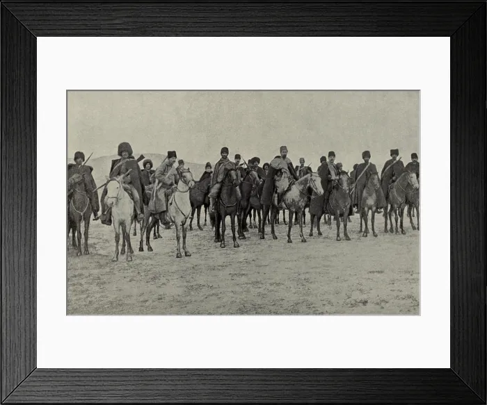 Framed Print : Commanders of Armenian volunteers in the Caucasus in Nov. 1914. Front row: from 4th soldier L-R: Khetcho, Dro, and Armen Gabo. (BSLOC_2013_5_14) Framed Print : Commanders of Armenian volunteers in the Caucasus in Nov. 1914. Front row: from 4th soldier L-R: Khetcho, Dro, and Armen Gabo. (BSLOC_2013_5_14)