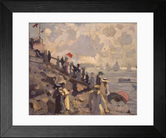 Framed Print : Regattas. Study number II (Le regate. Studio II), by Eugenio Olivari, 1916, 20th Century, oil on cardboard - Private collection. Whole artwork view Framed Print : Regattas. Study number II (Le regate. Studio II), by Eugenio Olivari, 1916, 20th Century, oil on cardboard - Private collection. Whole artwork view