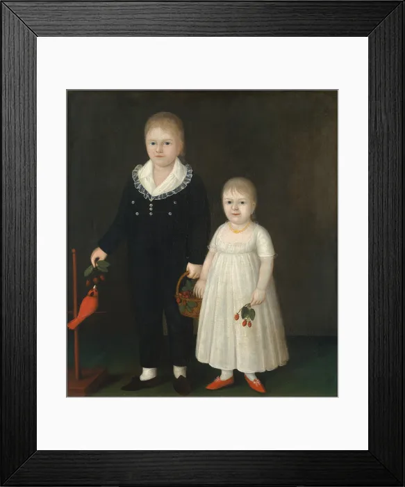 Framed Print : EDWARD AND SARAH RUTTER, by Joshua Johnson, 1805, American painting, oil on canvas Framed Print : EDWARD AND SARAH RUTTER, by Joshua Johnson, 1805, American painting, oil on canvas