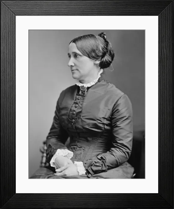 Framed Print : Lucy Webb Hayes, wife of Rutherford B. Hayes, 19th President of the US, c. 1876-1880
