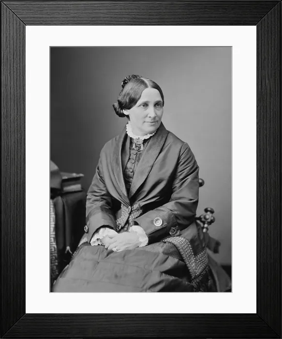 Framed Print : Lucy Webb Hayes, wife of Rutherford B. Hayes, 19th President of the US, c. 1876-1880