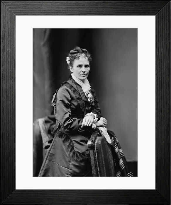Framed Print : Lucretia Rudolph Garfield was the wife of James A. Garfield, the 20th President of the US. She was First Lady for only 4 months when her husband was shot by an assassin