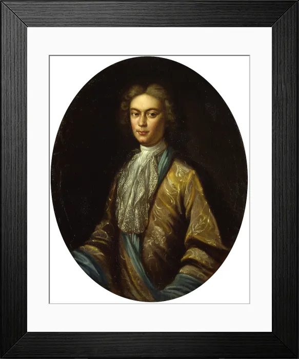 Framed Print : Portrait of the Marquis Pietro Paolo Luigi Biumi, by Unknown Artist from Milan, 1680, 17th Century, oil on canvas - Italy, Lombardy, Milan, Castello Sforzesco