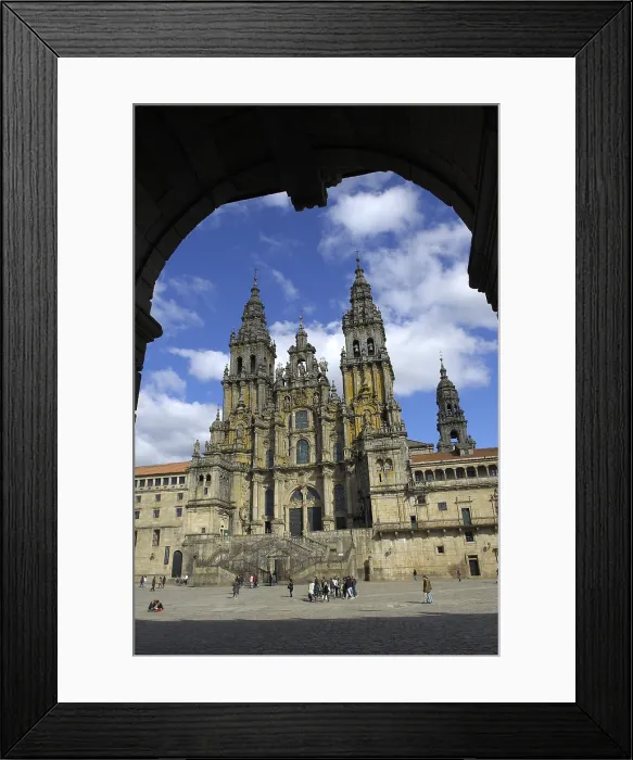 Framed Print : SPAIN. Santiago de Compostela. Cathedral of Santiago de Compostela. - Rafa Perez / Iberfoto / Everett Collection (341056)**US SALES ONLY**