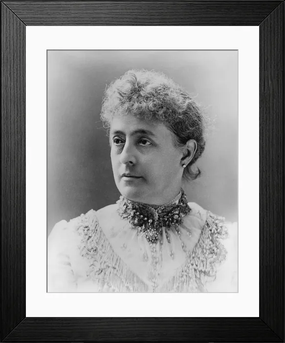 Framed Print : Caroline Scott Harrison, wife of Benjamin Harrison, 23rd President of the US, 1889