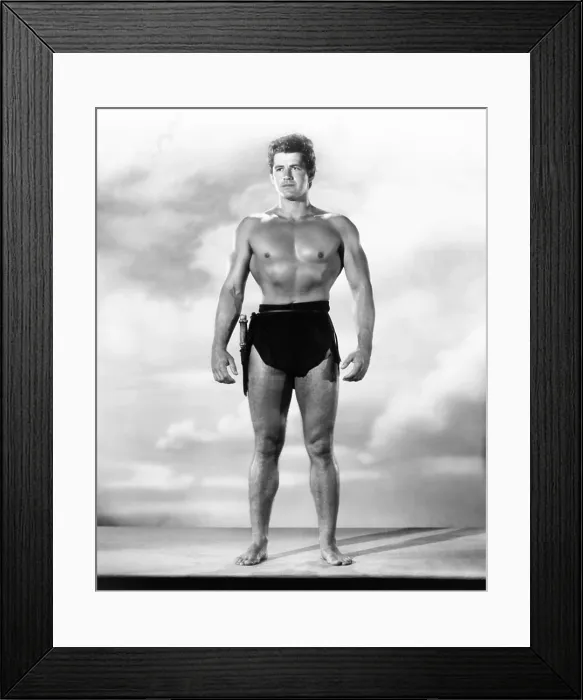 Framed Print : TARZAN'S HIDDEN JUNGLE, Gordon Scott, 1955 Framed Print : TARZAN'S HIDDEN JUNGLE, Gordon Scott, 1955