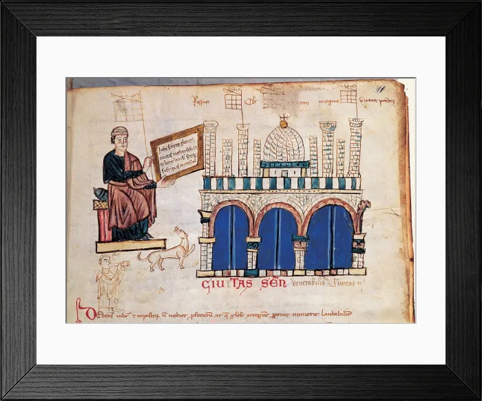 Framed Print : Unknown, Liber census communis senesis et liber memoriales offensarum, 1222 - 1224, 13th Century, papyrus, Italy, Tuscany, Siena, National Archive