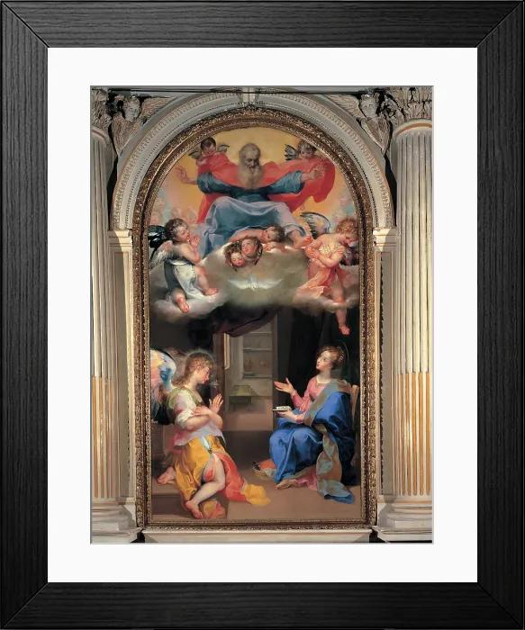Framed Print : Vanni Francesco, Annunciation, 16th Century, oil on canvas, Italy, Tuscany, Siena, Servi Basilica, (414143) Everett CollectionMondadori Portfolio**US SALES ONLY**