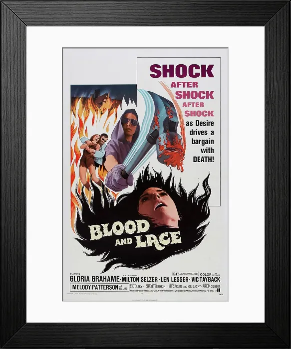 Framed Print : BLOOD AND LACE, US poster, 1971