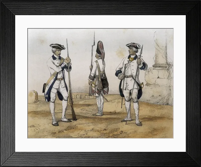 Framed Print : DE SOTTO, Serafin Maria, Earl of Clonard (1793 - 1862). Historia orgAnica de las armas de Infanteria y Caballeria espanolas. 1851 - 1859