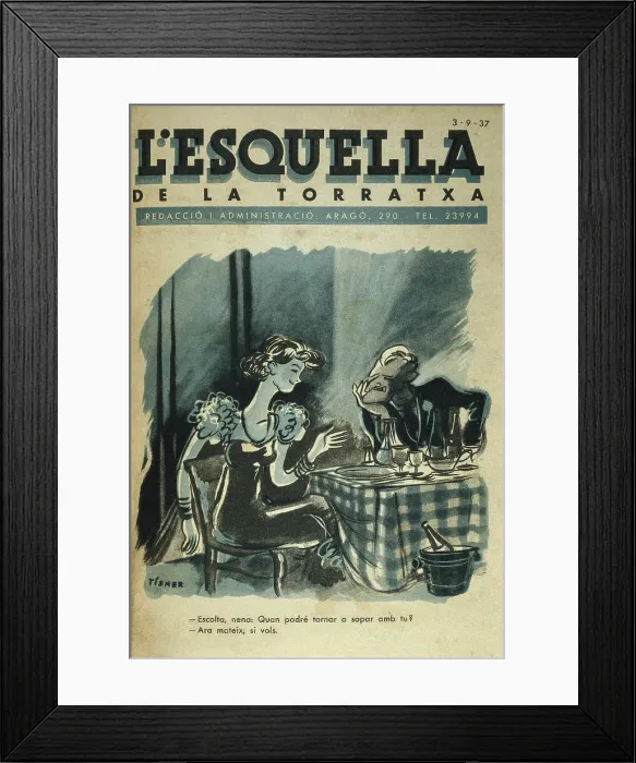 Framed Print : Spanish Civil War. 'Escolta nena: Quan tornare a sopar amb tu?' (Hey honey, when are we having dinner together again?) Framed Print : Spanish Civil War. 'Escolta nena: Quan tornare a sopar amb tu?' (Hey honey, when are we having dinner together again?)