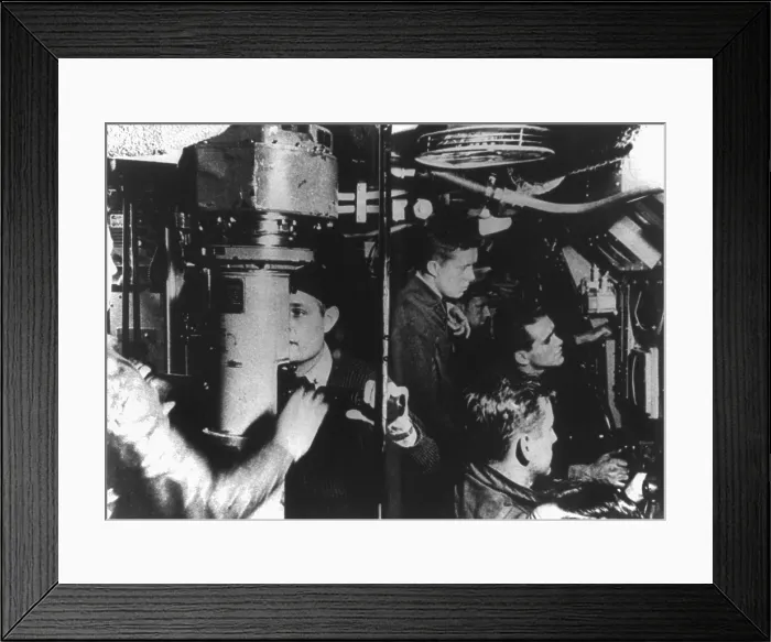 Framed Print : Lt. Jimmy Carter inside diesel-electric submarine. The future President served in the Navy from 1943 to 1953. (BSLOC_2015_14_65)