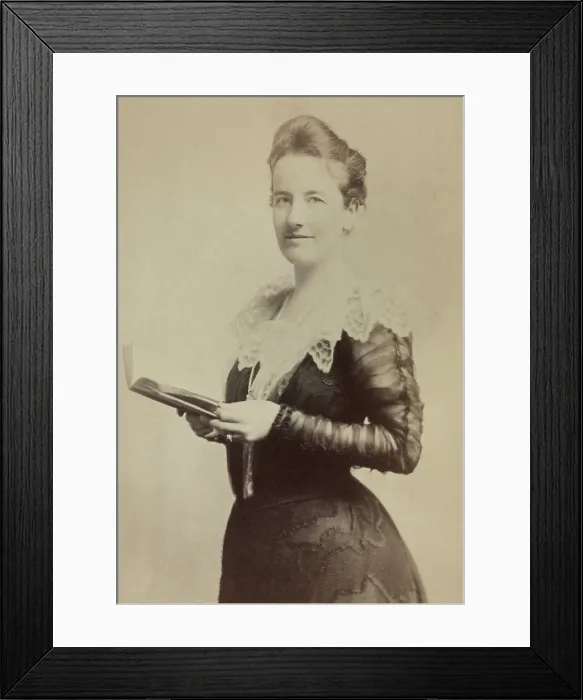 Framed Print : Edith Carow Roosevelt, wife of Theodore Roosevelt, 26th President of the US holding a book, 1901-09 (BSLOC_2016_14_81)