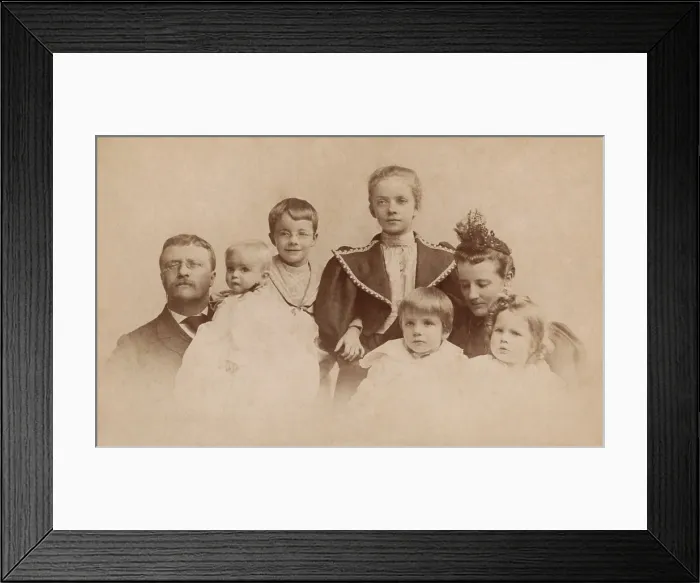 Framed Print : Theodore Roosevelt and his family during the 1894 Christmas season