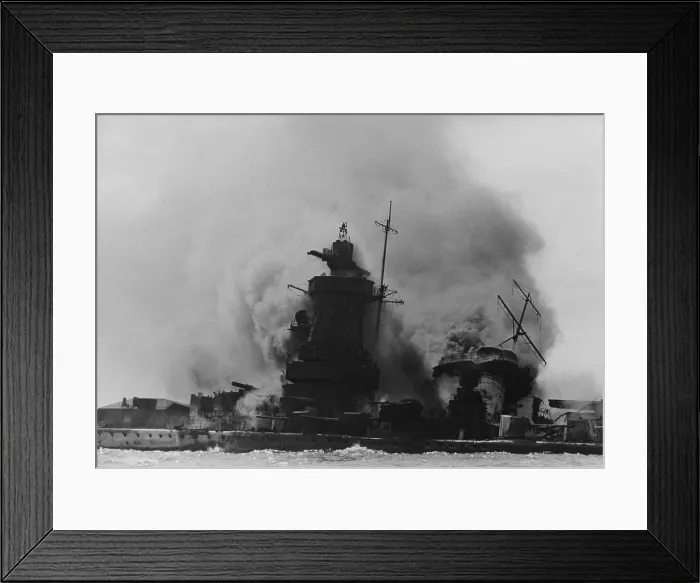 Framed Print : The German battleship Admiral Graf Spee, burning off Montevideo, Uruguay, Dec. 19, 1939 Framed Print : The German battleship Admiral Graf Spee, burning off Montevideo, Uruguay, Dec. 19, 1939