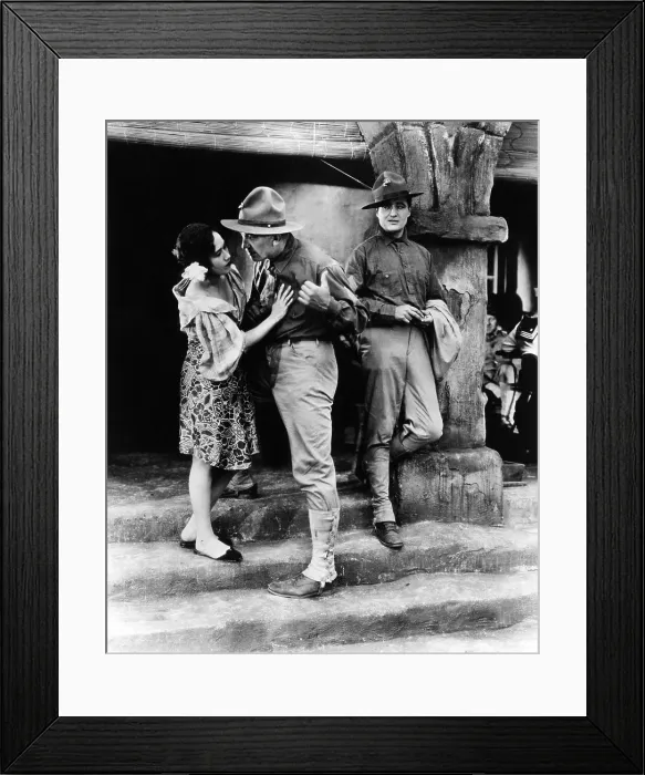 Framed Print : WHAT PRICE GLORY, Dolores del Rio, Victor McLaglen, Edmund Lowe, 1926, TM and Copyright (c) 20th Century-Fox Film Corp. All Rights Reserved Framed Print : WHAT PRICE GLORY, Dolores del Rio, Victor McLaglen, Edmund Lowe, 1926, TM and Copyright (c) 20th Century-Fox Film Corp. All Rights Reserved