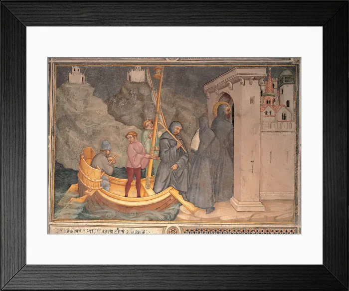 Framed Print : Nelli Ottaviano, Stories of St Augustine, 1422, 15th Century, fresco, Italy, Umbria, Gubbio, Perugia, San Secondo church Framed Print : Nelli Ottaviano, Stories of St Augustine, 1422, 15th Century, fresco, Italy, Umbria, Gubbio, Perugia, San Secondo church