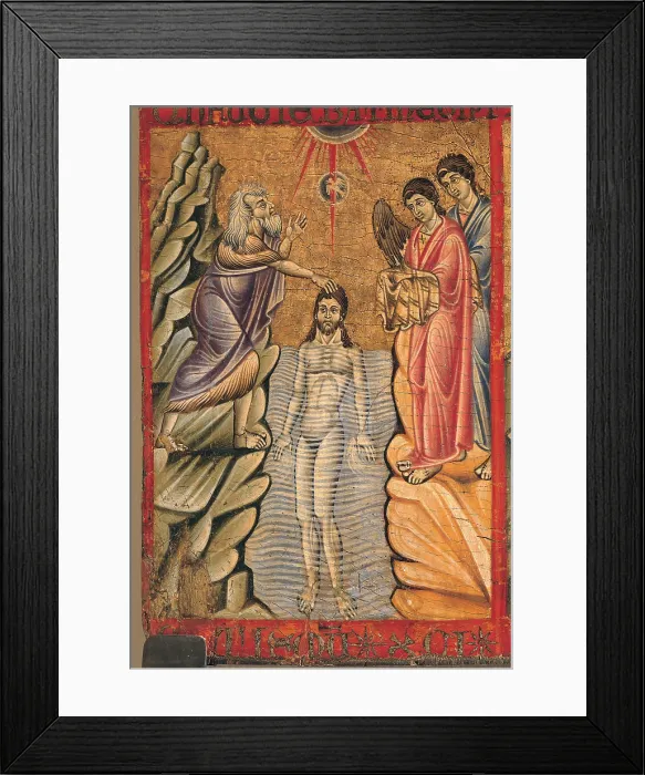 Framed Print : Maestro del Trittico di Perugia, Triptych of Perugia, 13th Century, tempera on wood, Italy, Umbria, Perugia, National Gallery of Umbria