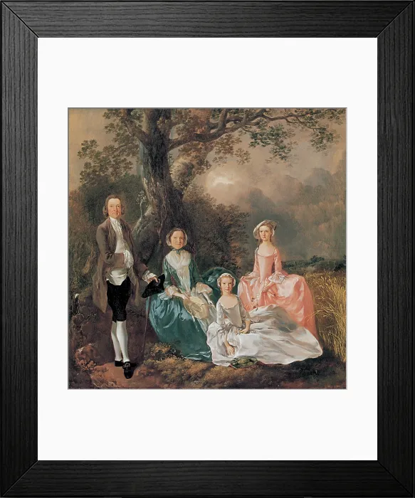 Framed Print : Gainsborough Thomas, The Gravenor Family, 1754, 18th Century, oil on canvas, private collection (4453) Everett CollectionMondadori Portfolio**US SALES ONLY**