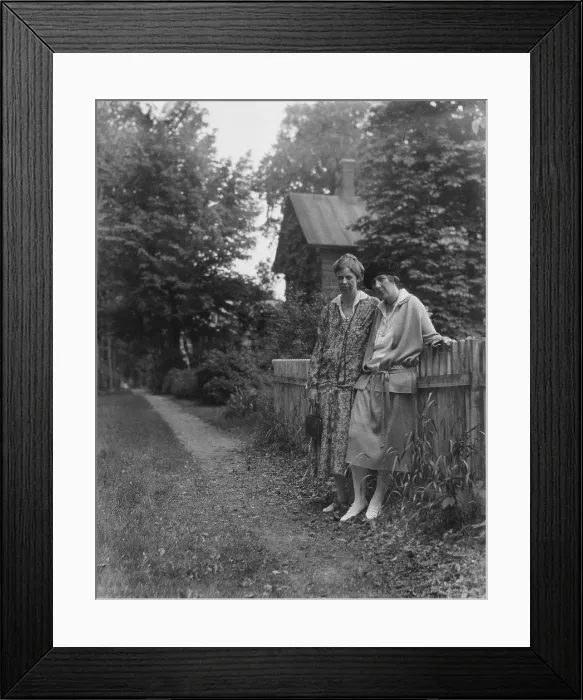 Framed Print : Eleanor Roosevelt and Marian Dickerman in Marion, Massachusetts. 1925