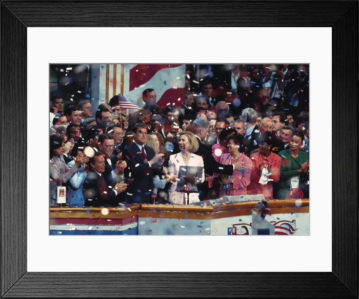 Framed Print : 1996 Democratic National Convention in Chicago, Aug. 26-29 Framed Print : 1996 Democratic National Convention in Chicago, Aug. 26-29