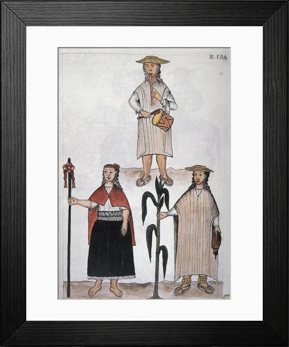 Framed Print : MARTiNEZ COMPAnoN Y BUJANDA, Baltasar Jaime (1735-1797). Trujillo del Peru en el siglo XVIII. 1782 - 1785. Vol 2. Plate 154. 'Danza del Purap' (Purap dance) Framed Print : MARTiNEZ COMPAnoN Y BUJANDA, Baltasar Jaime (1735-1797). Trujillo del Peru en el siglo XVIII. 1782 - 1785. Vol 2. Plate 154. 'Danza del Purap' (Purap dance)