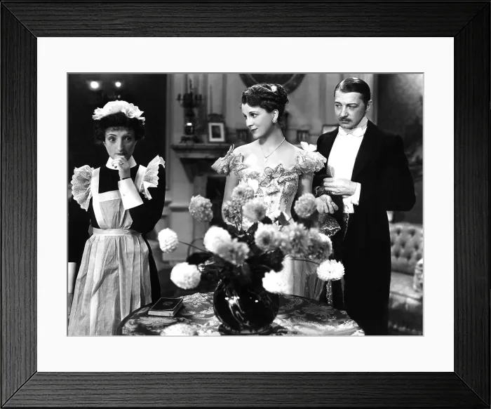 Framed Print : CAVALCADE, Una O'Connor, Diana Wynyard, Clive Brook, 1933, flowers, TM and Copyright 20th Century Fox Film Corp. All rights reserved