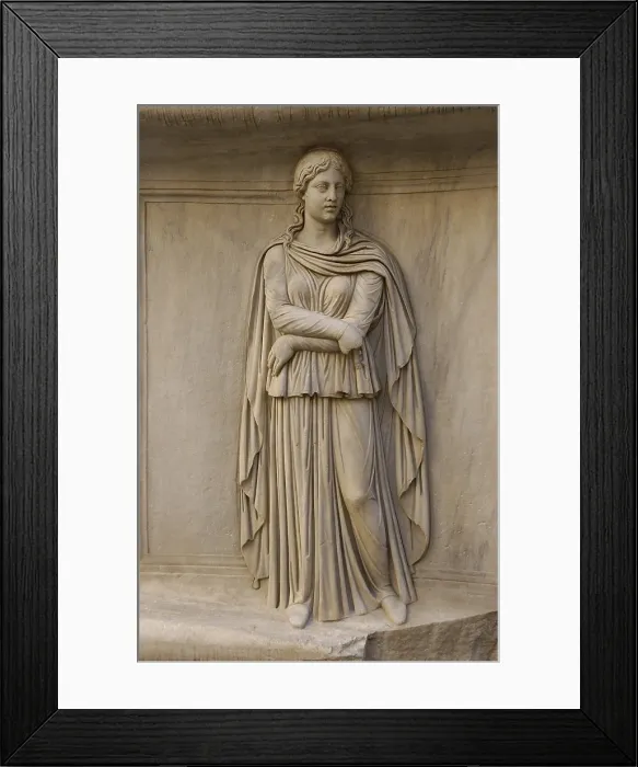 Framed Print : ITALY. Rome. Capitoline Museums. Courtyard of the Palazzo dei Conservatori. Alleged representation of the Gaul. Roman art. Sculpture