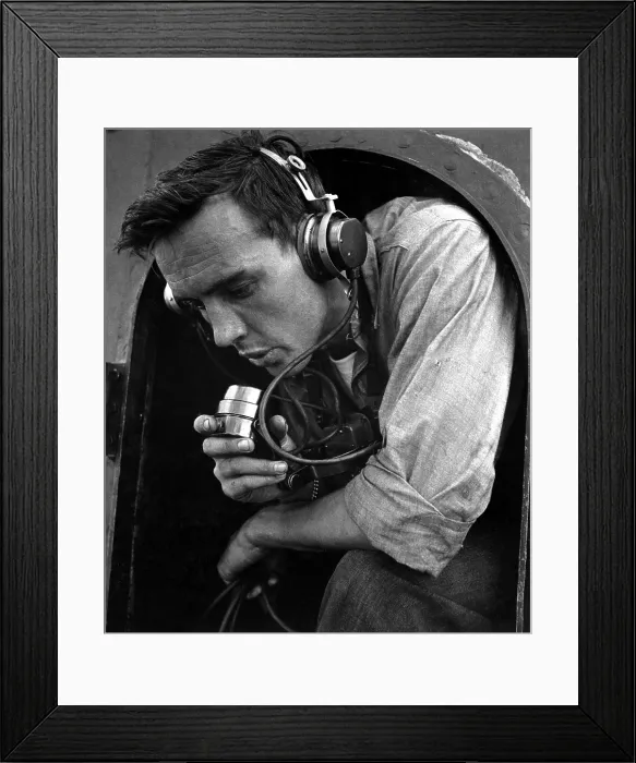 Framed Print : Submariner relaying commands to 20mm gun crew in training exercise. Photo taken on bridge of U.S. submarine at New London, Conn. World War 2, August 1943. (BSLOC_2013_11_119) Framed Print : Submariner relaying commands to 20mm gun crew in training exercise. Photo taken on bridge of U.S. submarine at New London, Conn. World War 2, August 1943. (BSLOC_2013_11_119)