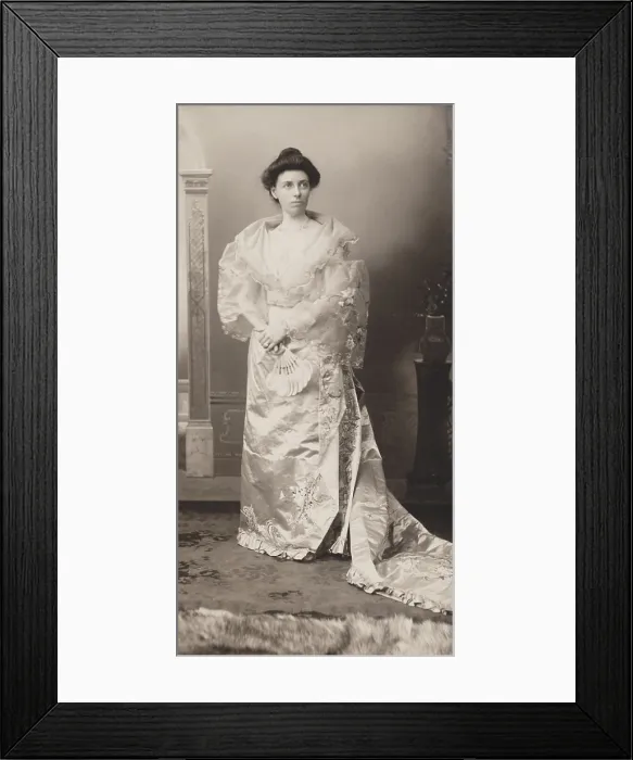 Framed Print : Helen Herron Taft, wife of future President, William Howard Taft in a Filipina costume. Taft served as Governor General of the Philippines from 1901-1903 (BSLOC_2016_12_3)