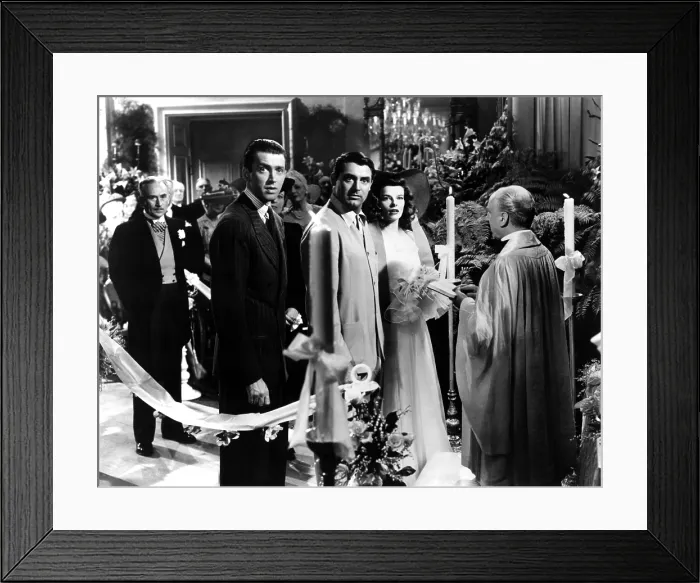 Framed Print : THE PHILADELPHIA STORY, John Halliday, James Stewart, Ruth Hussey, Cary Grant, Katharine Hepburn, 1940