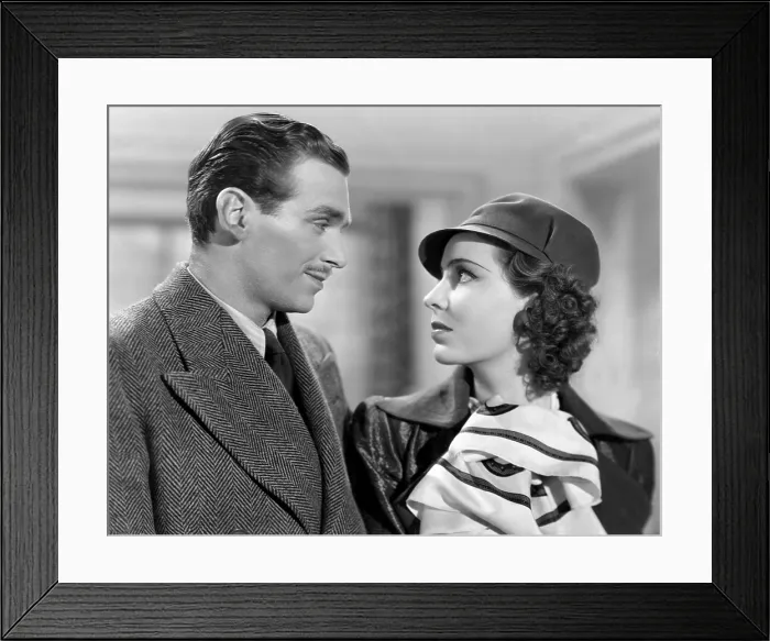 Framed Print : WHEN THIEF MEETS THIEF, (aka JUMP FOR GLORY), from left: Douglas Fairbanks Jr. Valerie Hobson, 1937
