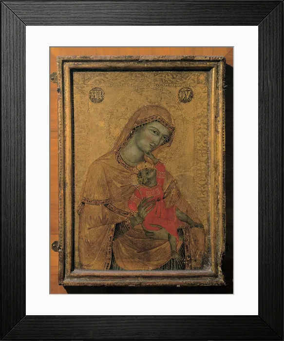 Framed Print : Master of the Perugia Madonna, Madonna and Child, 14th Century, tempera on board, Italy, Umbria, Perugia, National Gallery of Umbria Framed Print : Master of the Perugia Madonna, Madonna and Child, 14th Century, tempera on board, Italy, Umbria, Perugia, National Gallery of Umbria