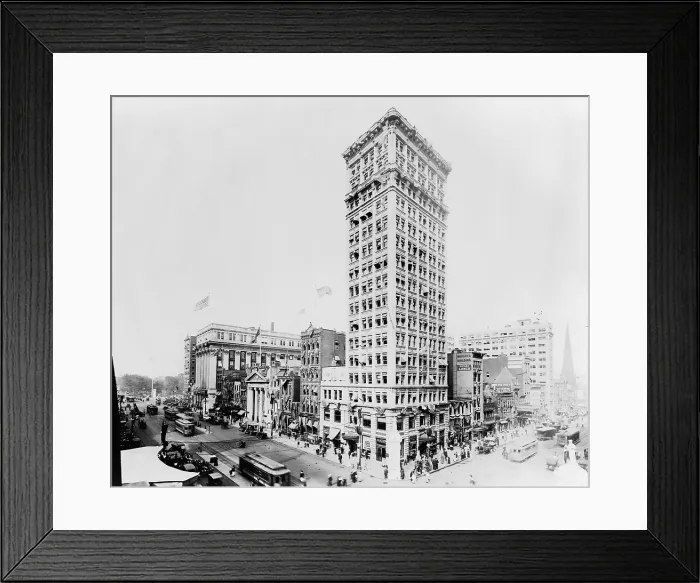 Framed Print : Newark, New Jersey. Broad & Market Streets. 1916 Framed Print : Newark, New Jersey. Broad & Market Streets. 1916