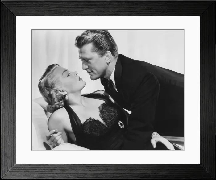 Framed Print : THE BAD AND THE BEAUTIFUL, from left: Lana Turner, Kirk Douglas, 1952